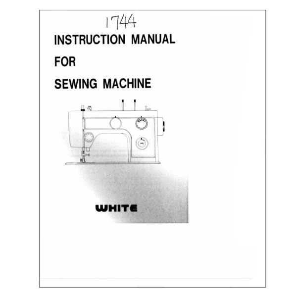 White 1744 Instruction Manual Hot on Sale