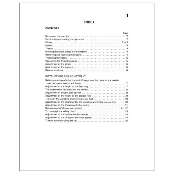 Consew 745R30 Instruction Manual Discount - Image 2
